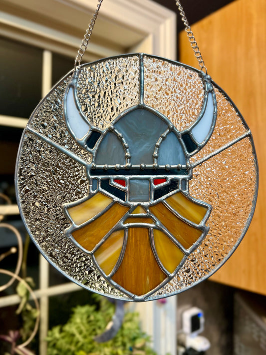 Stained Glass Medieval Viking