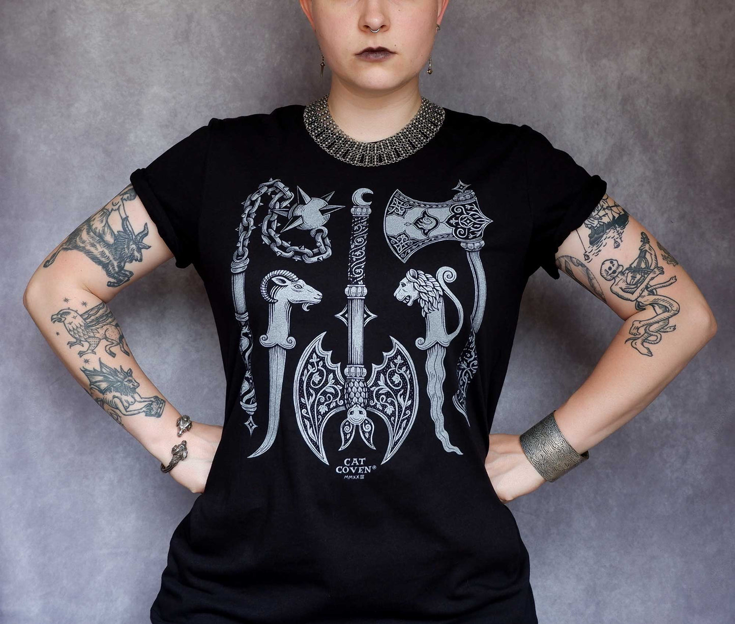 Choose Your Weapon- Screen printed T-shirt