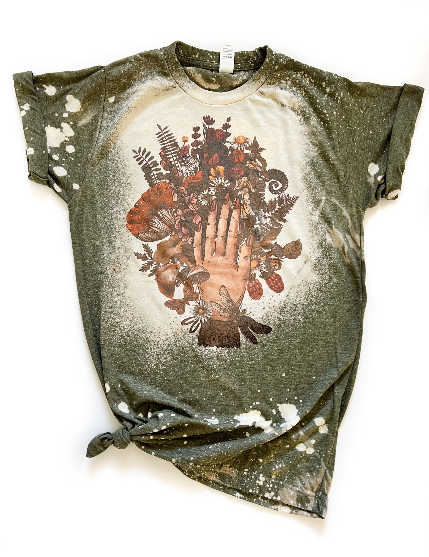 Green Witch Bleached Tee