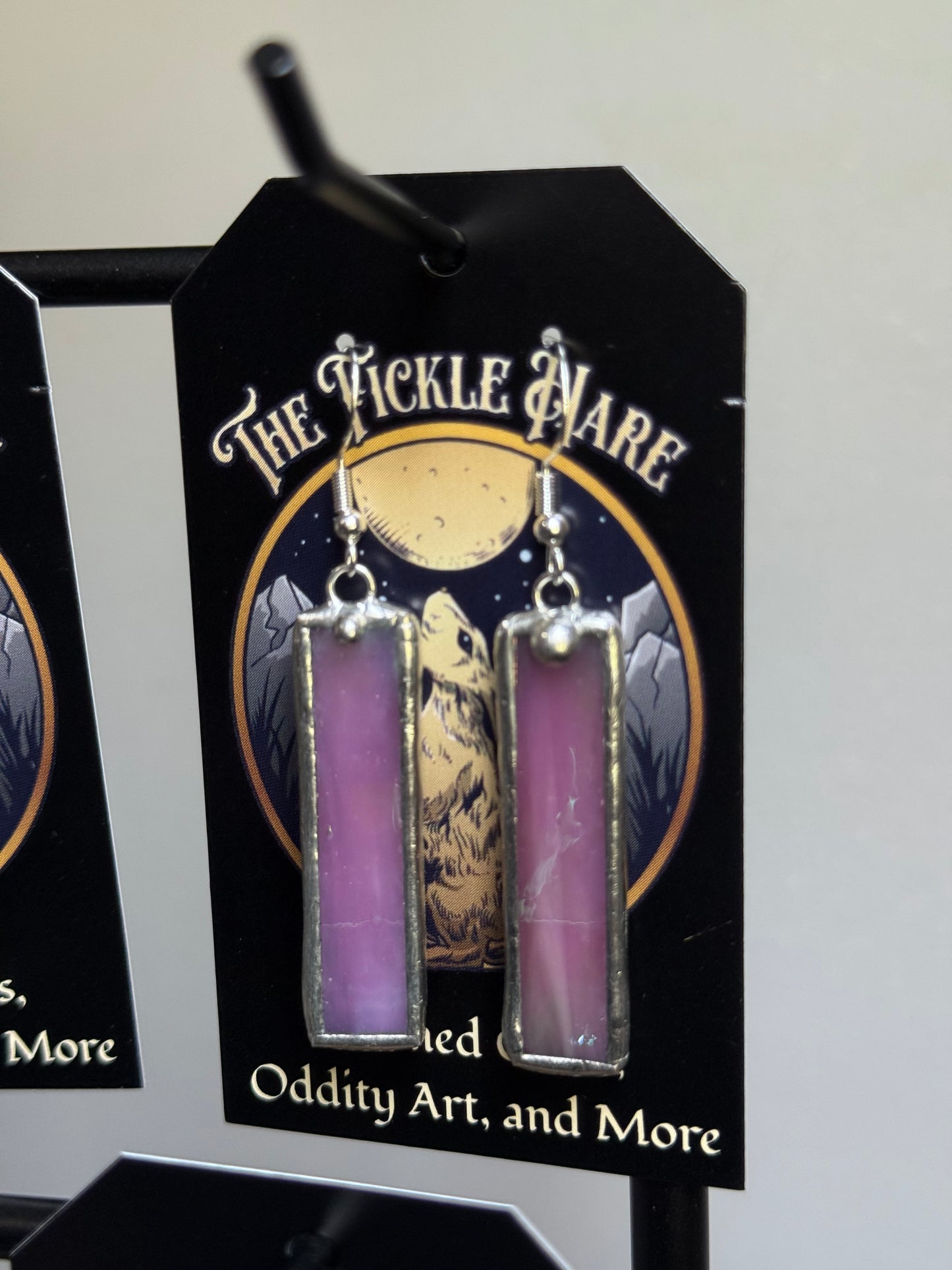 Stained Glass Iridescent Earrings