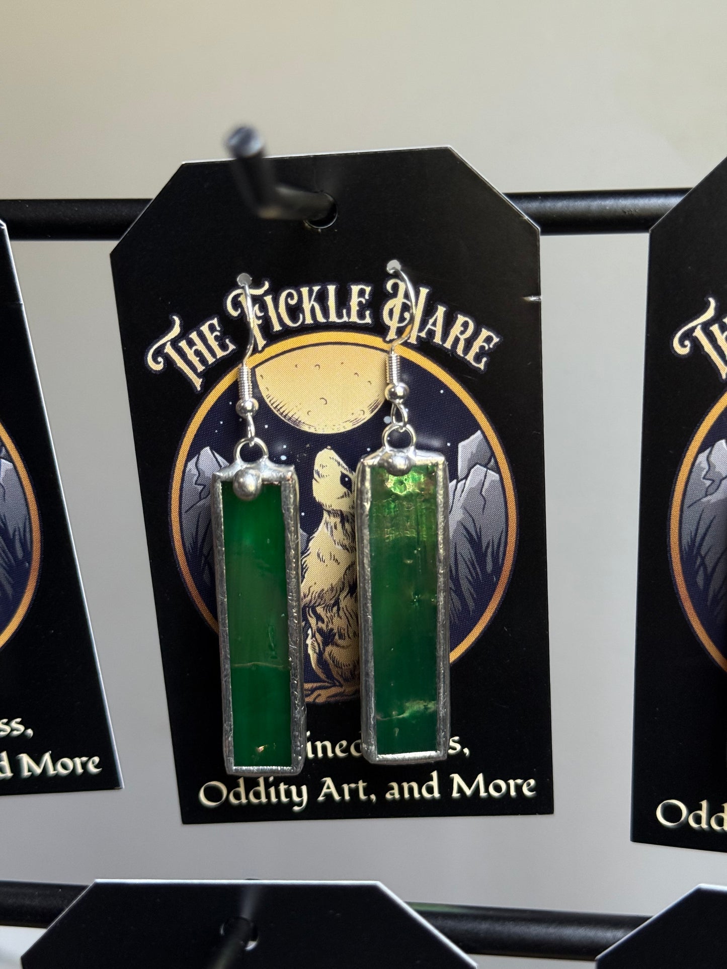Stained Glass Iridescent Earrings