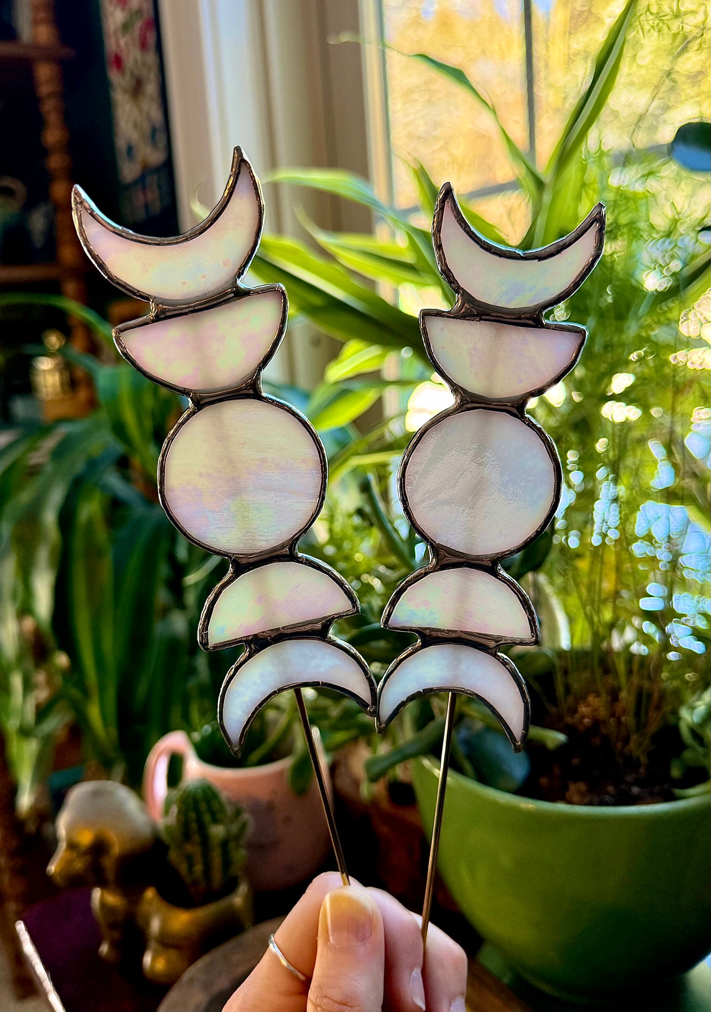 Moon Phase Plant Stake