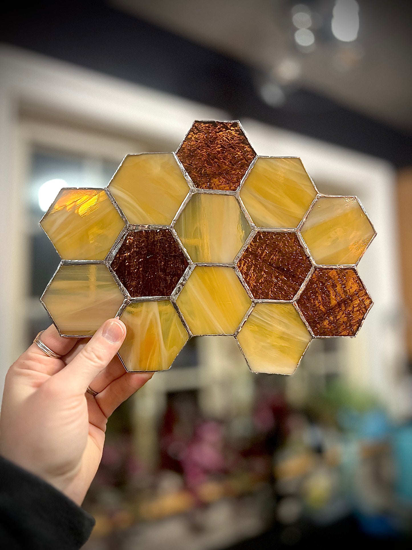 Honeycomb Stained Glass