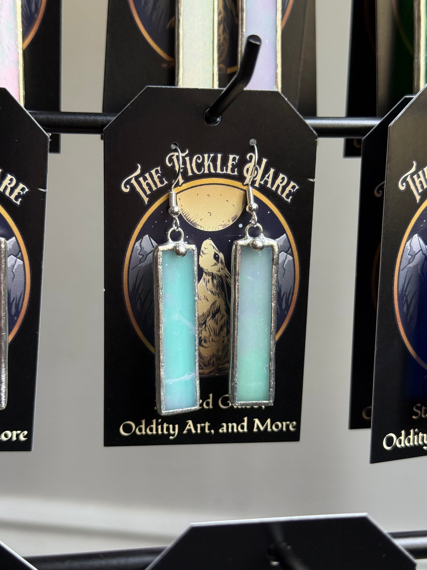 Stained Glass Iridescent Earrings