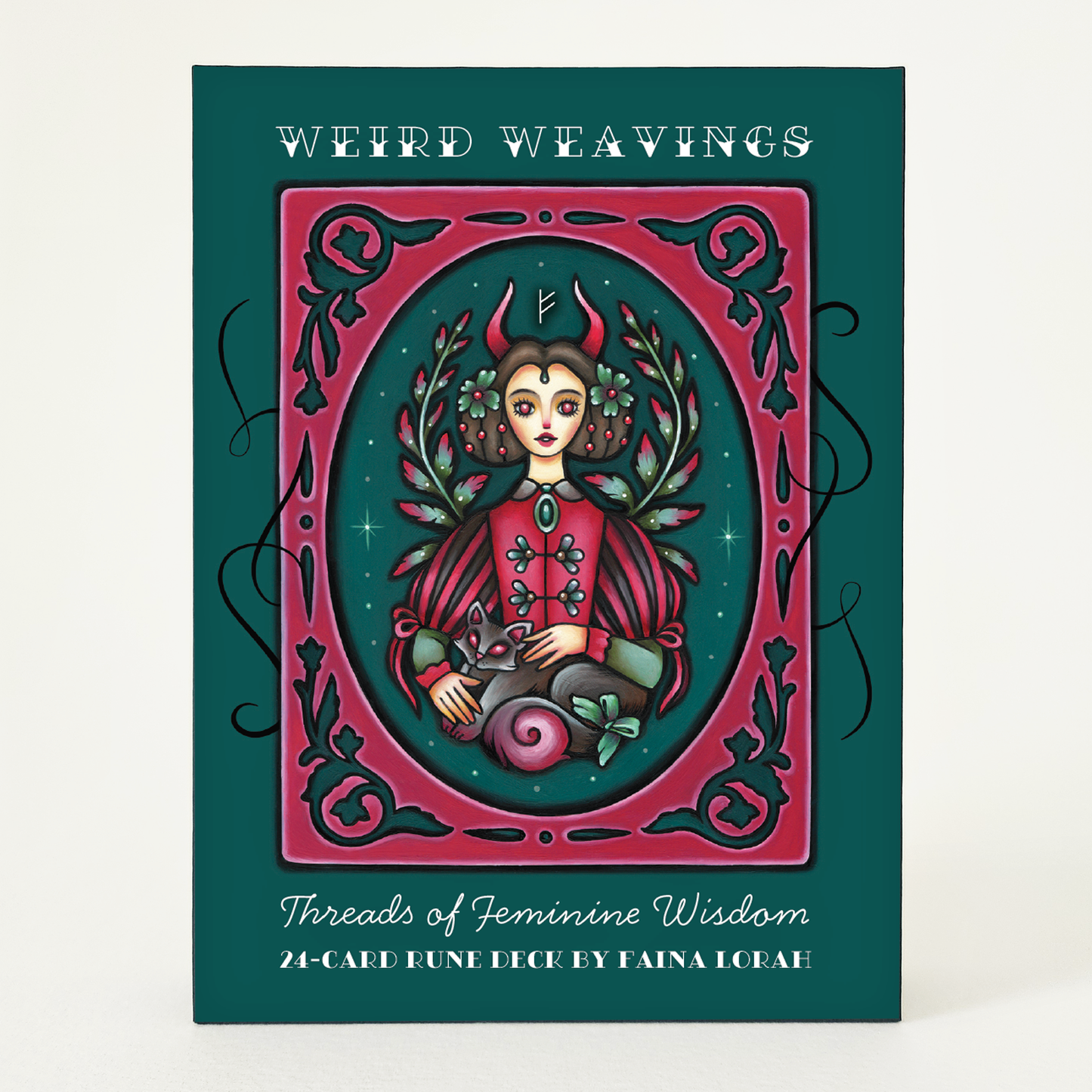 Weird Weavings - Threads of Feminine Wisdom Rune Oracle Deck by Faina Lorah