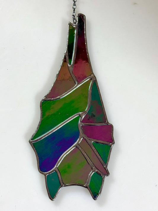 Bat Stained Glass Suncatcher