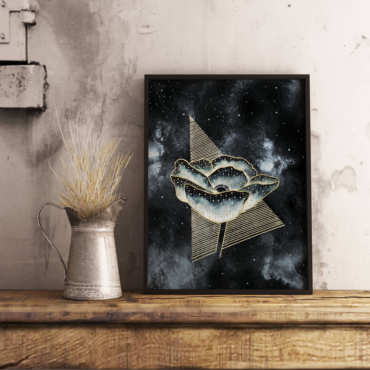 Witchy Print Celestial Poppy - Witchy Flower Decor by The Flow Design
