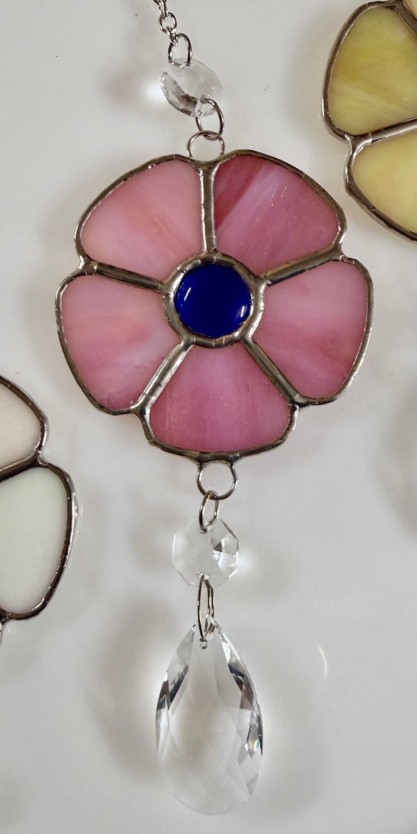Flower and Crystal Suncatcher