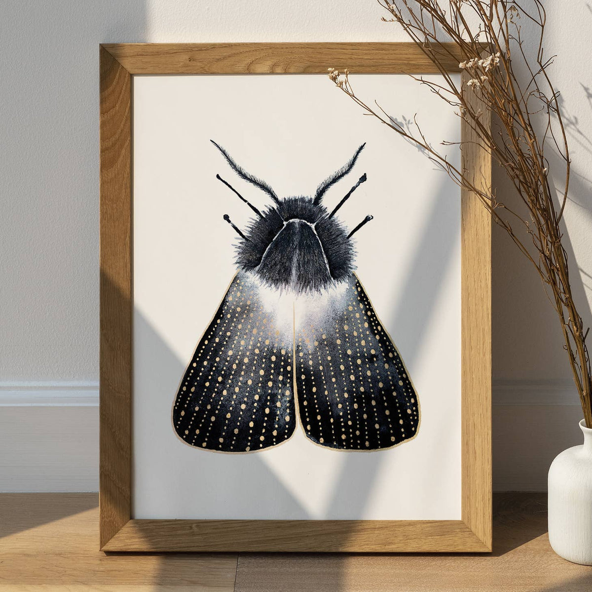Moth Print, Butterfly Moth Poster Witchy Art Print Wall Art by The Flow Design