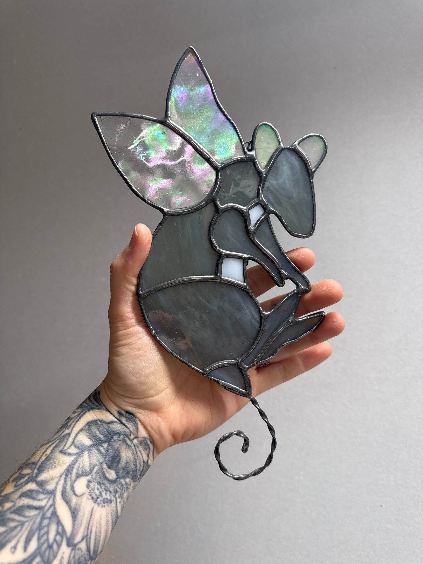 Stained Glass Fairy Rat