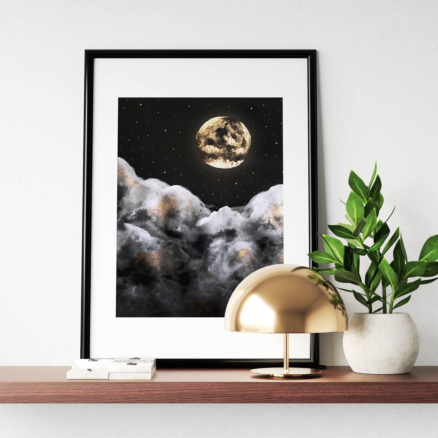 Full Moon Print Celestial Witchy Wall Art - Spiritual Decor
