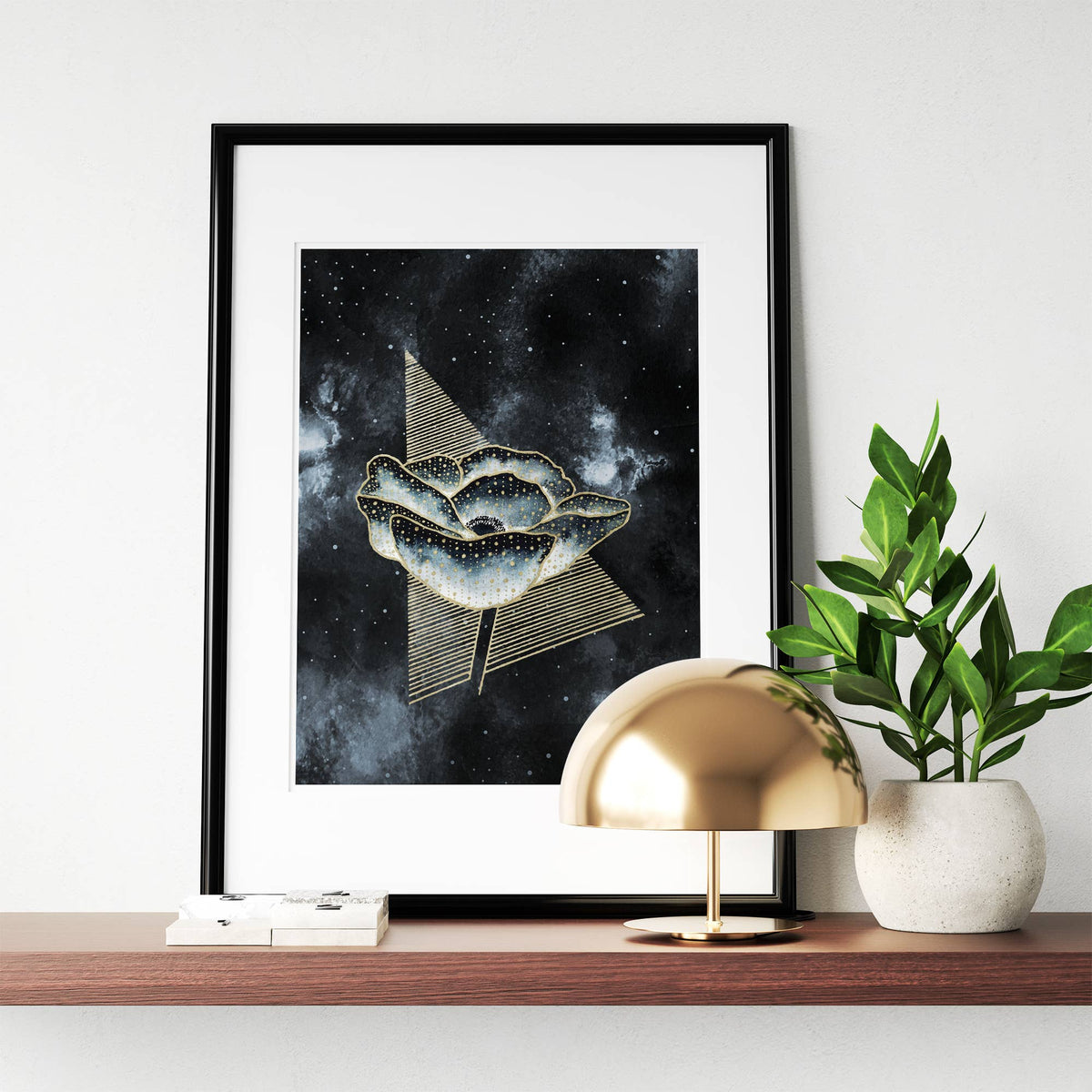 Witchy Print Celestial Poppy - Witchy Flower Decor by The Flow Design