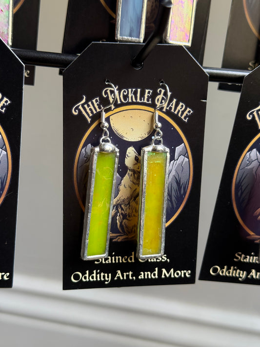 Stained Glass Iridescent Earrings