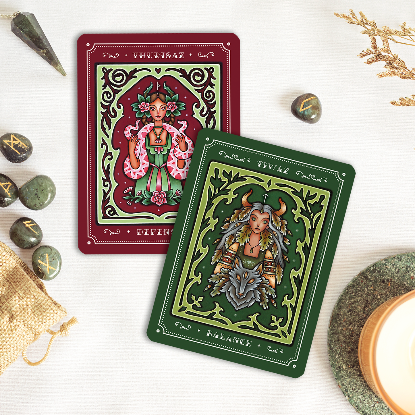Weird Weavings - Threads of Feminine Wisdom Rune Oracle Deck