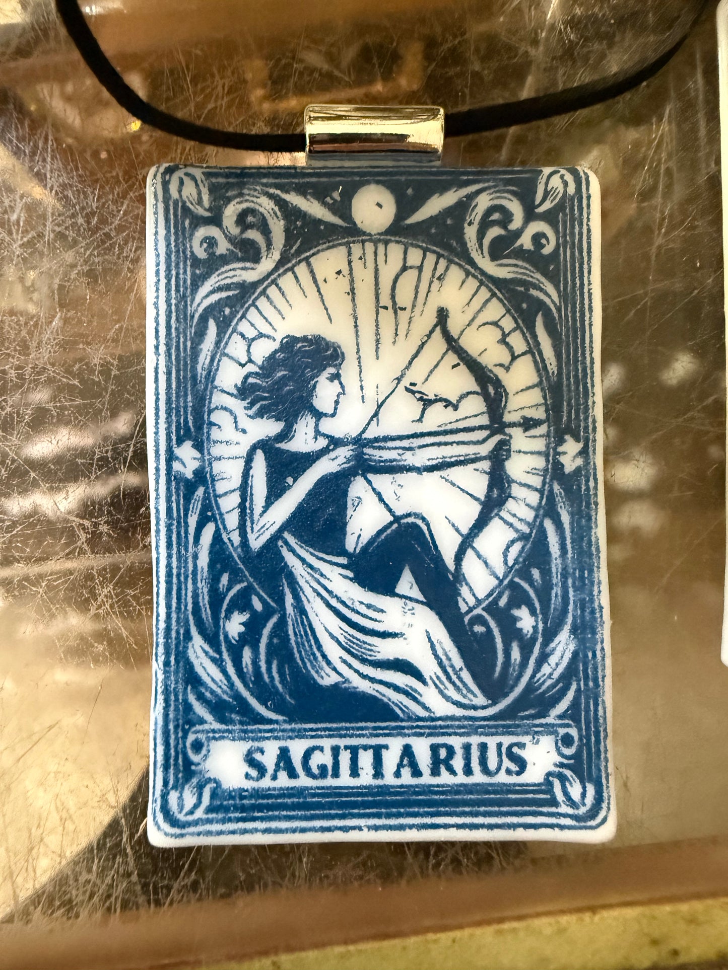 Glass Zodiac Ornament / Charm