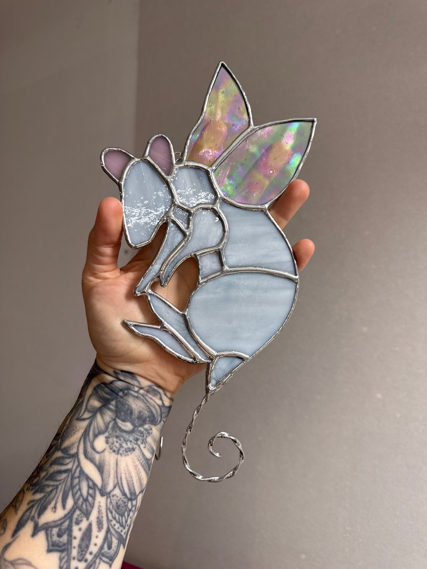 Stained Glass Fairy Rat