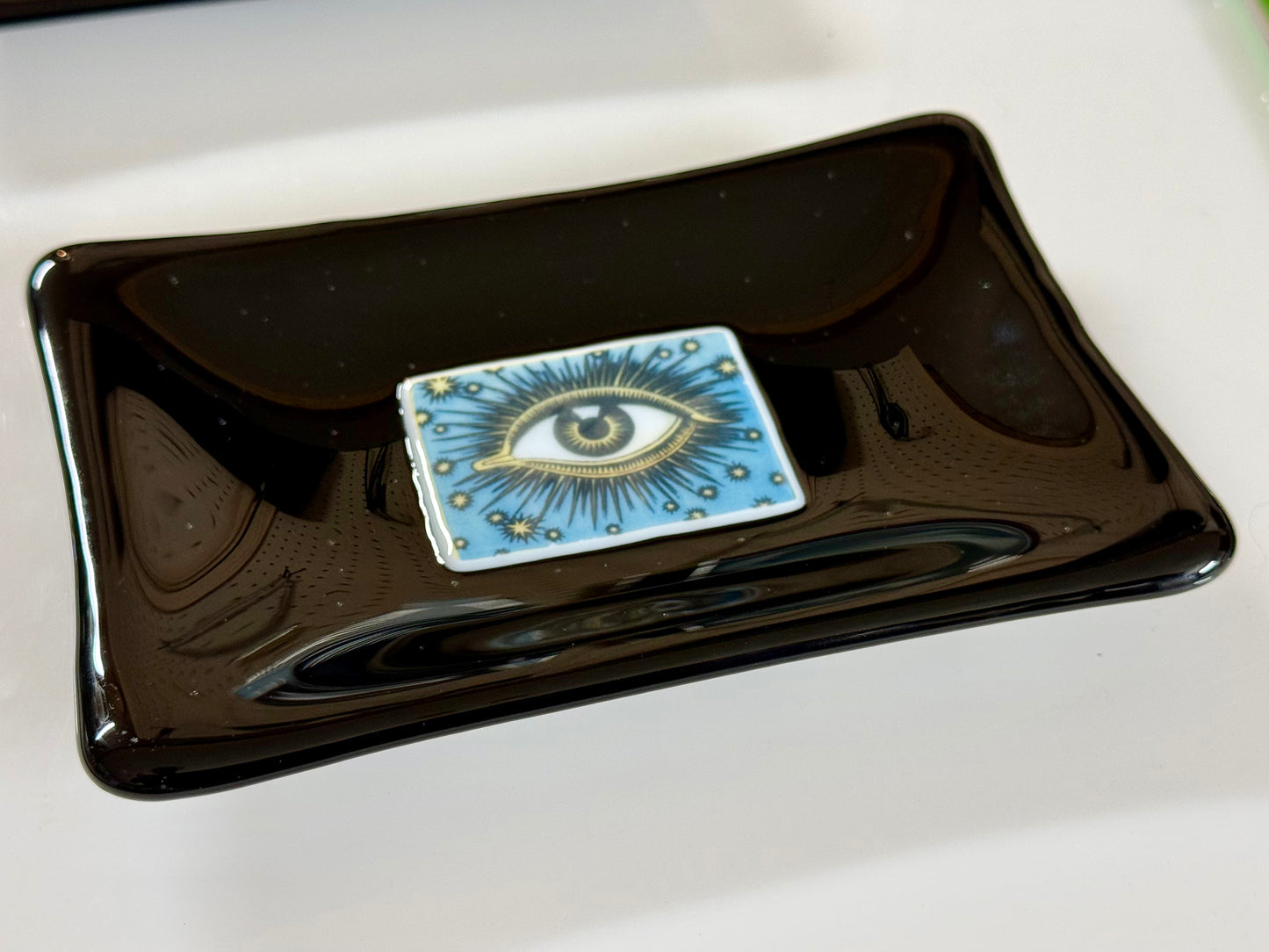 Evil Eye Offering Dish, Trinket Tray, Soap Dish