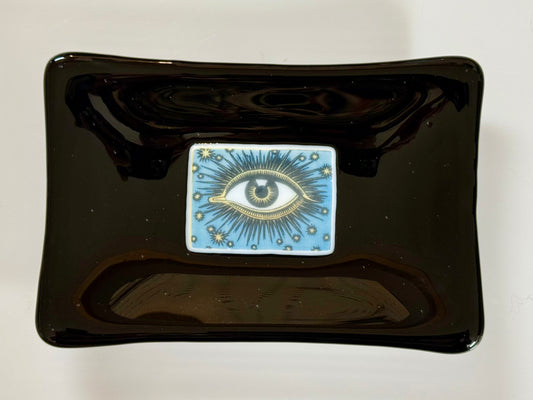 Evil Eye Offering Dish, Trinket Tray, Soap Dish