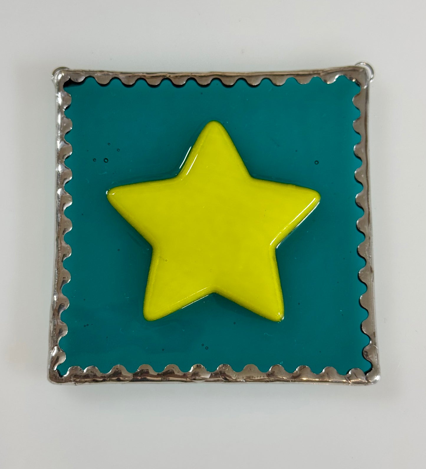Fused Glass Star Ornament