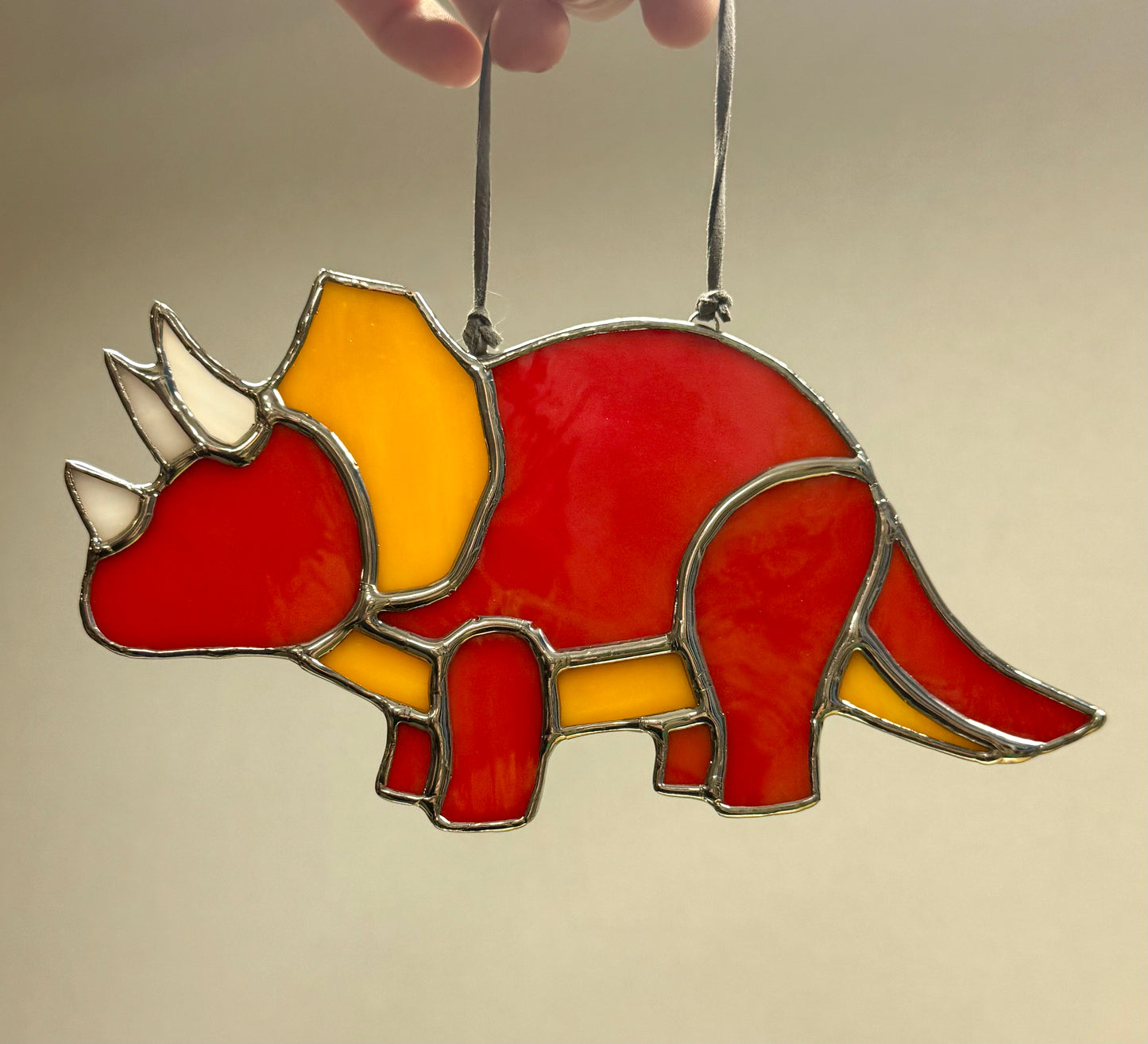 Dinosaur Stained Glass Suncatchers