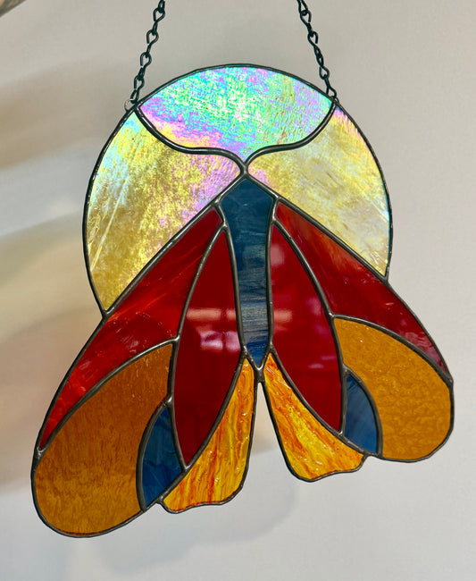 Moth Stained Glass Suncatcher