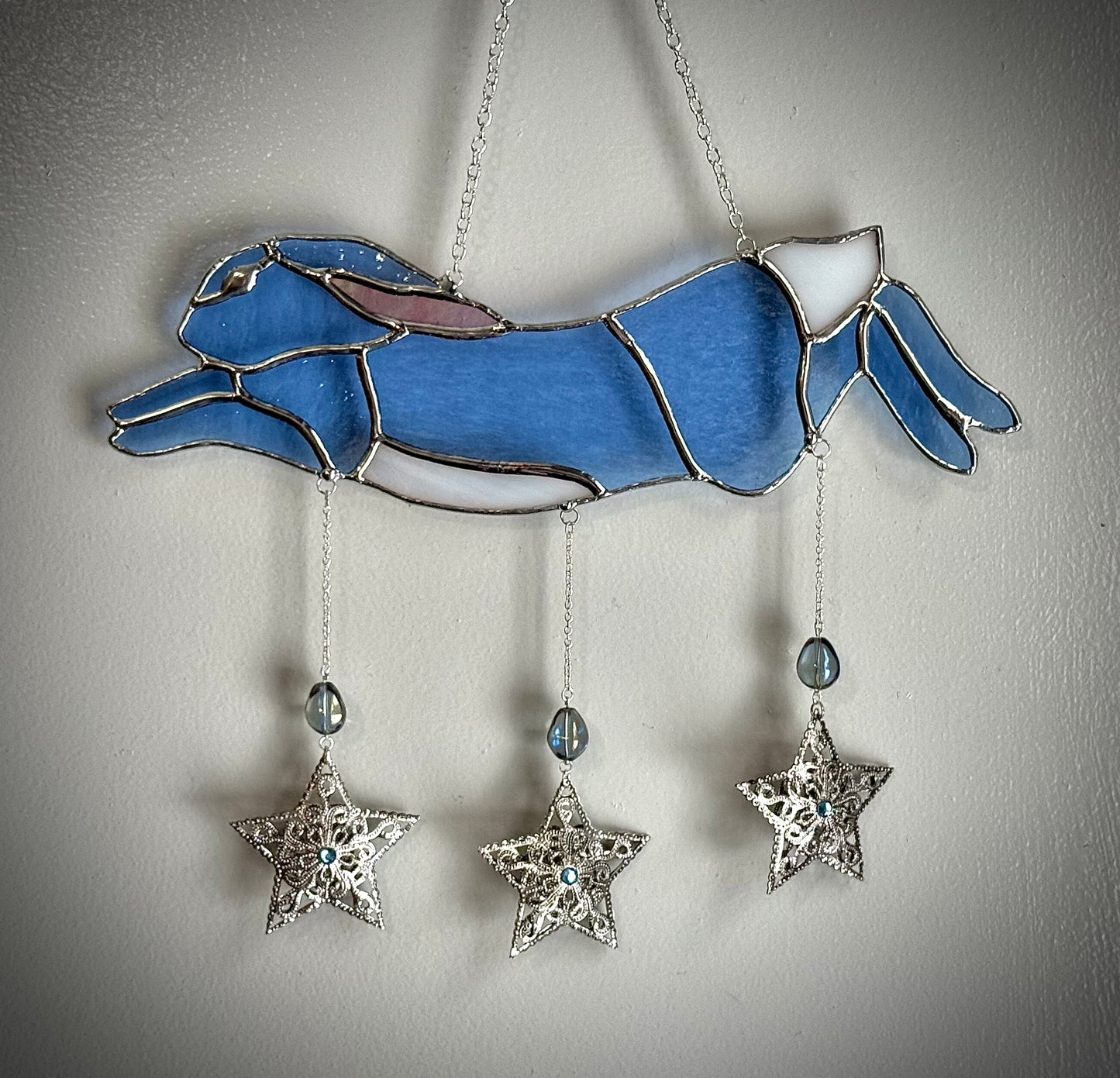 Stained Glass Rabbit and Stars