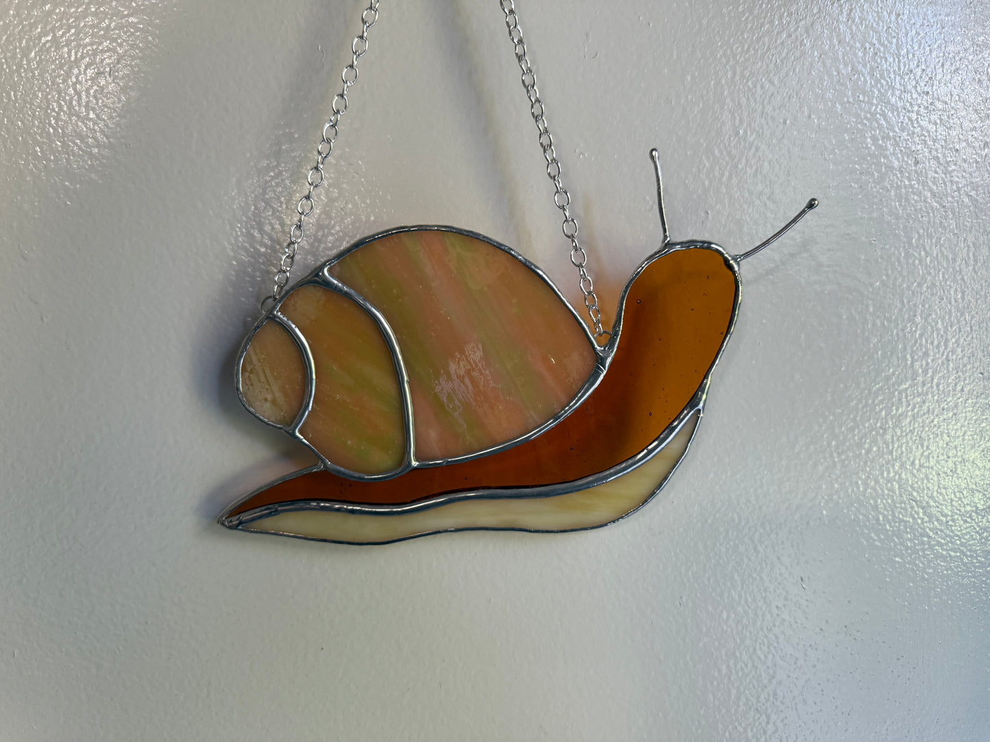 Snail Stained Glass Suncatcher