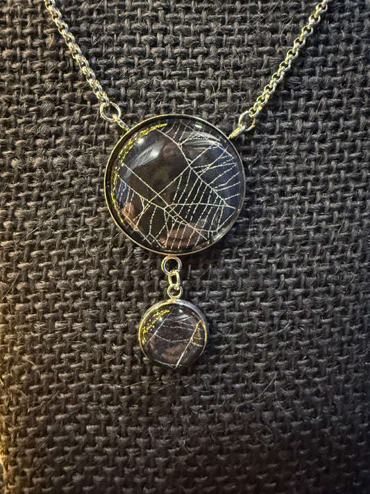 Real Spiderweb Necklace by Hell Kitten RVA
