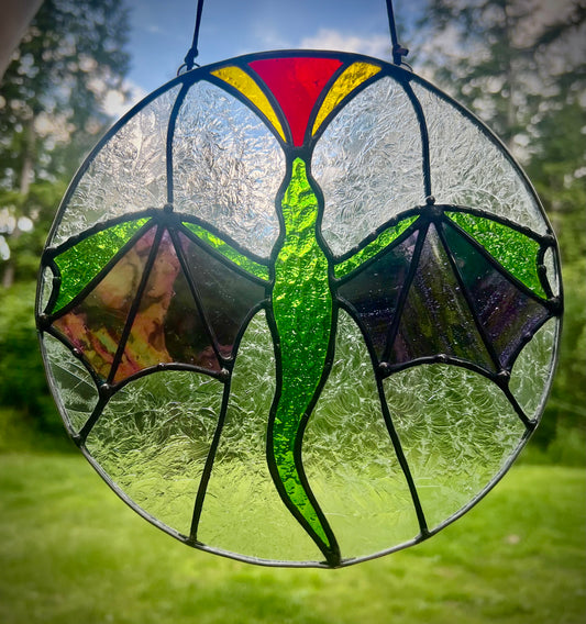 Stained Glass Dragon Suncatcher