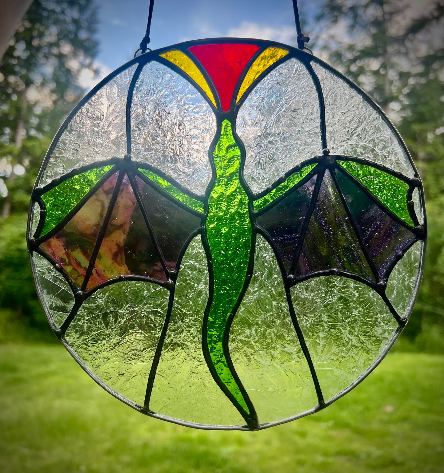 Stained Glass Dragon Suncatcher