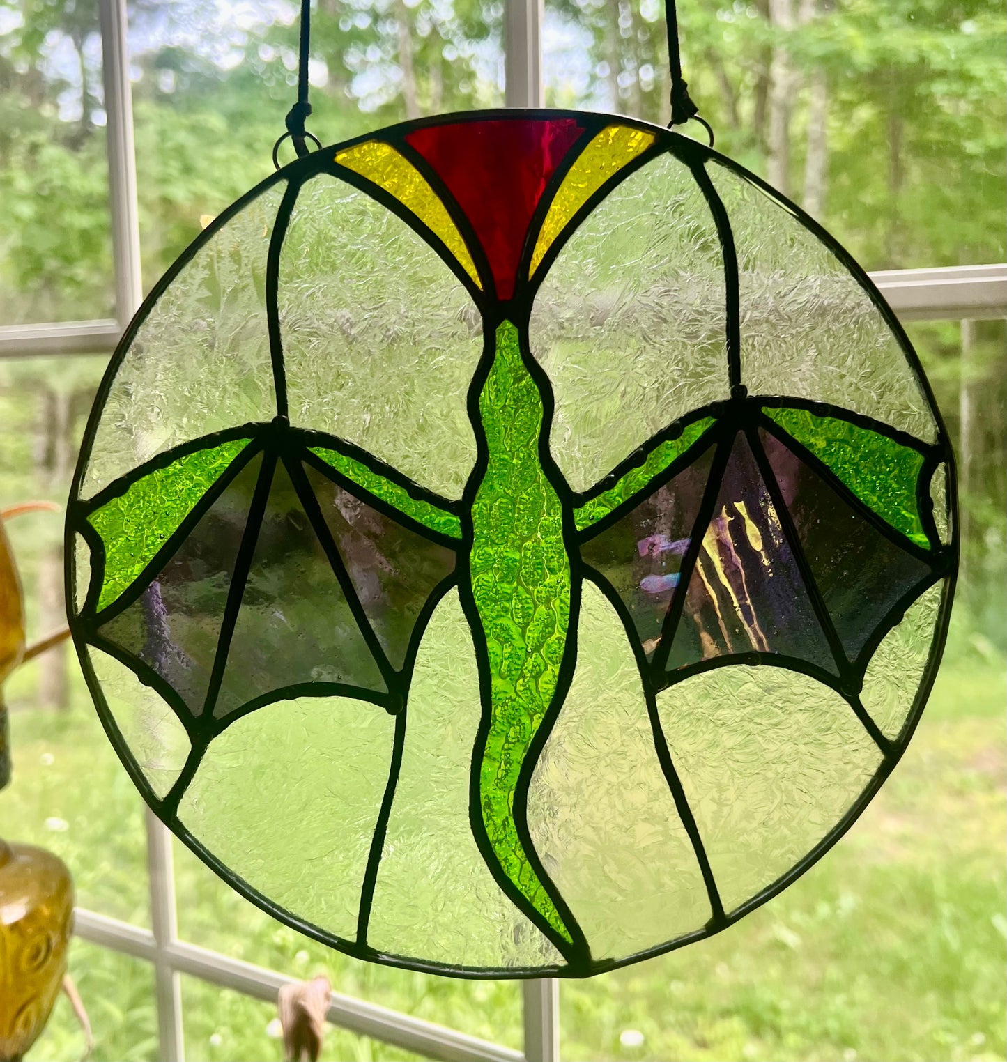 Stained Glass Dragon Suncatcher