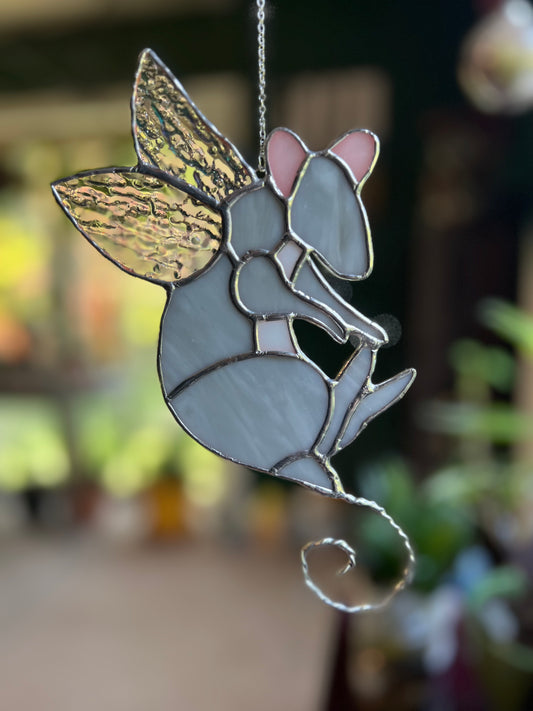 Stained Glass Fairy Rat