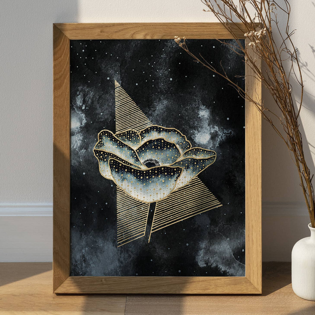 Witchy Print Celestial Poppy - Witchy Flower Decor by The Flow Design