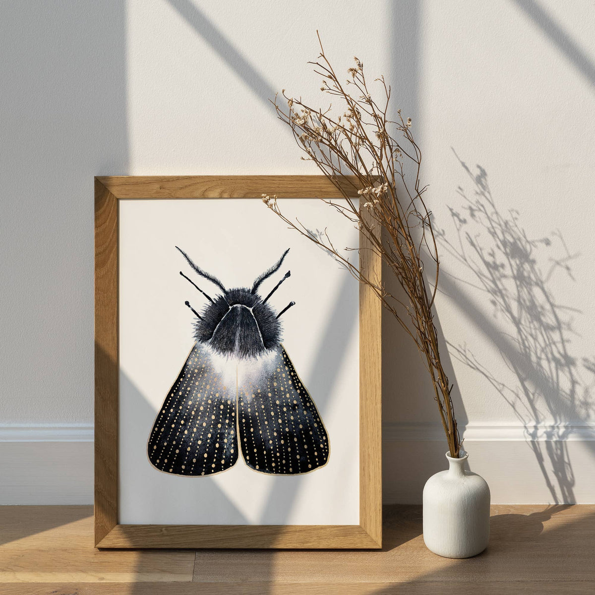 Moth Print, Butterfly Moth Poster Witchy Art Print Wall Art by The Flow Design