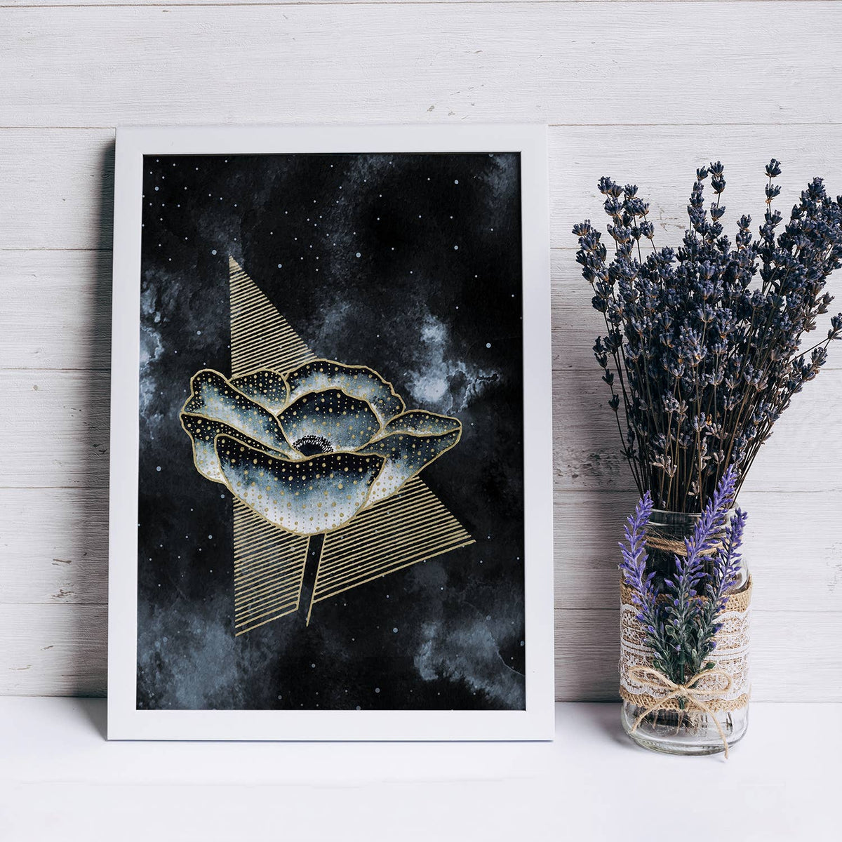 Witchy Print Celestial Poppy - Witchy Flower Decor by The Flow Design