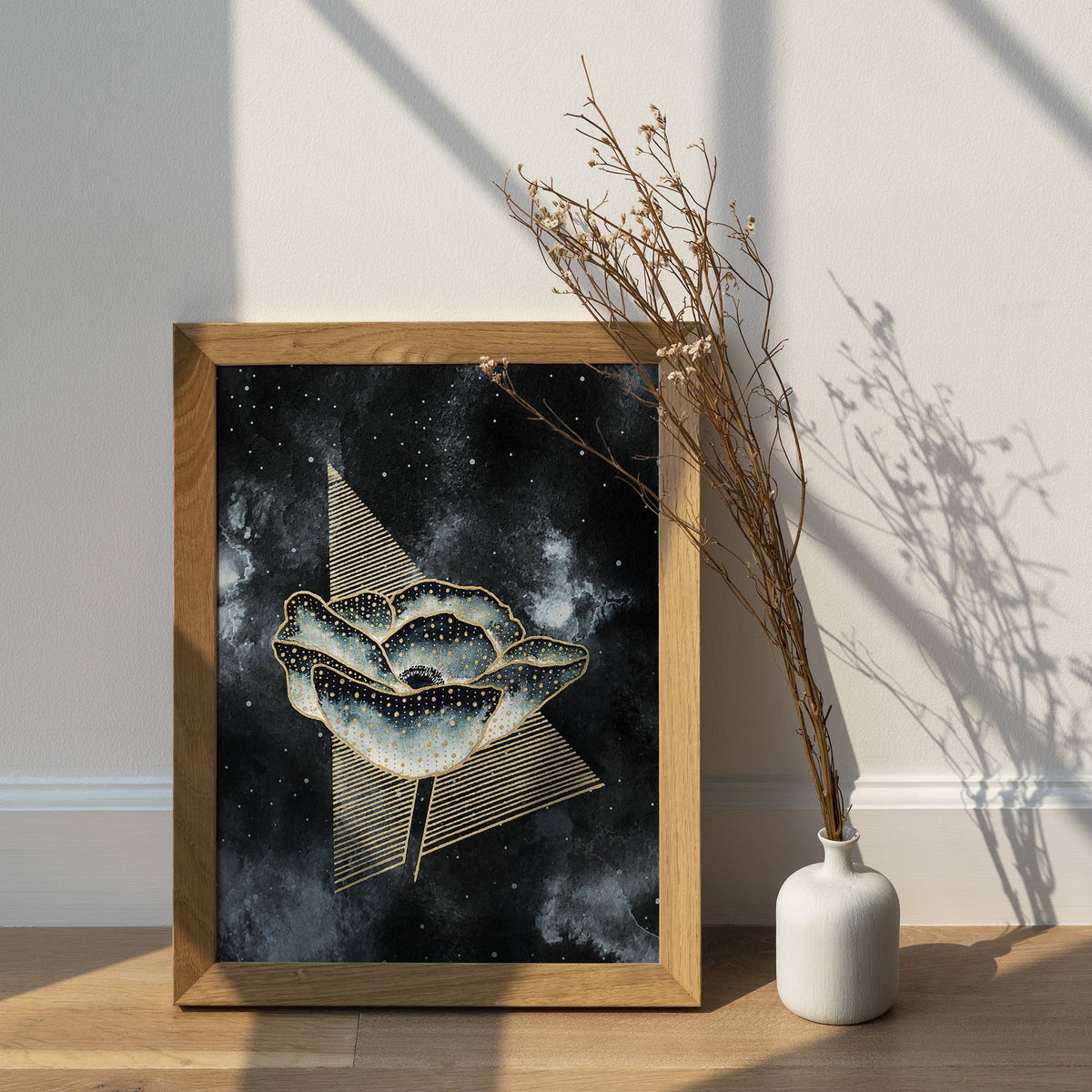 Witchy Print Celestial Poppy - Witchy Flower Decor by The Flow Design